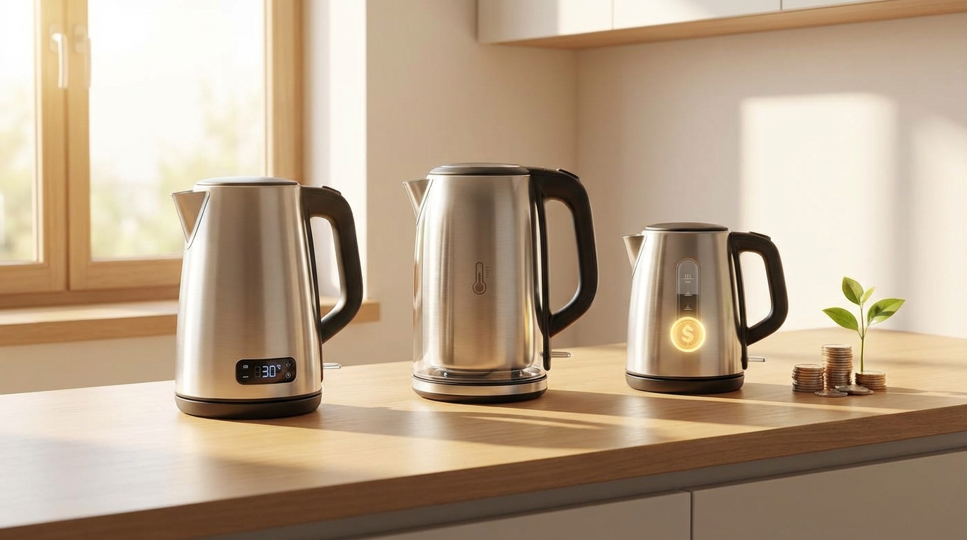 節約効果で選ぶ電気ケトル3つのチェックポイント
