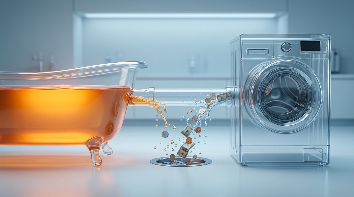 「残り湯洗濯は節約にならない」と言われる5つの理由を検証