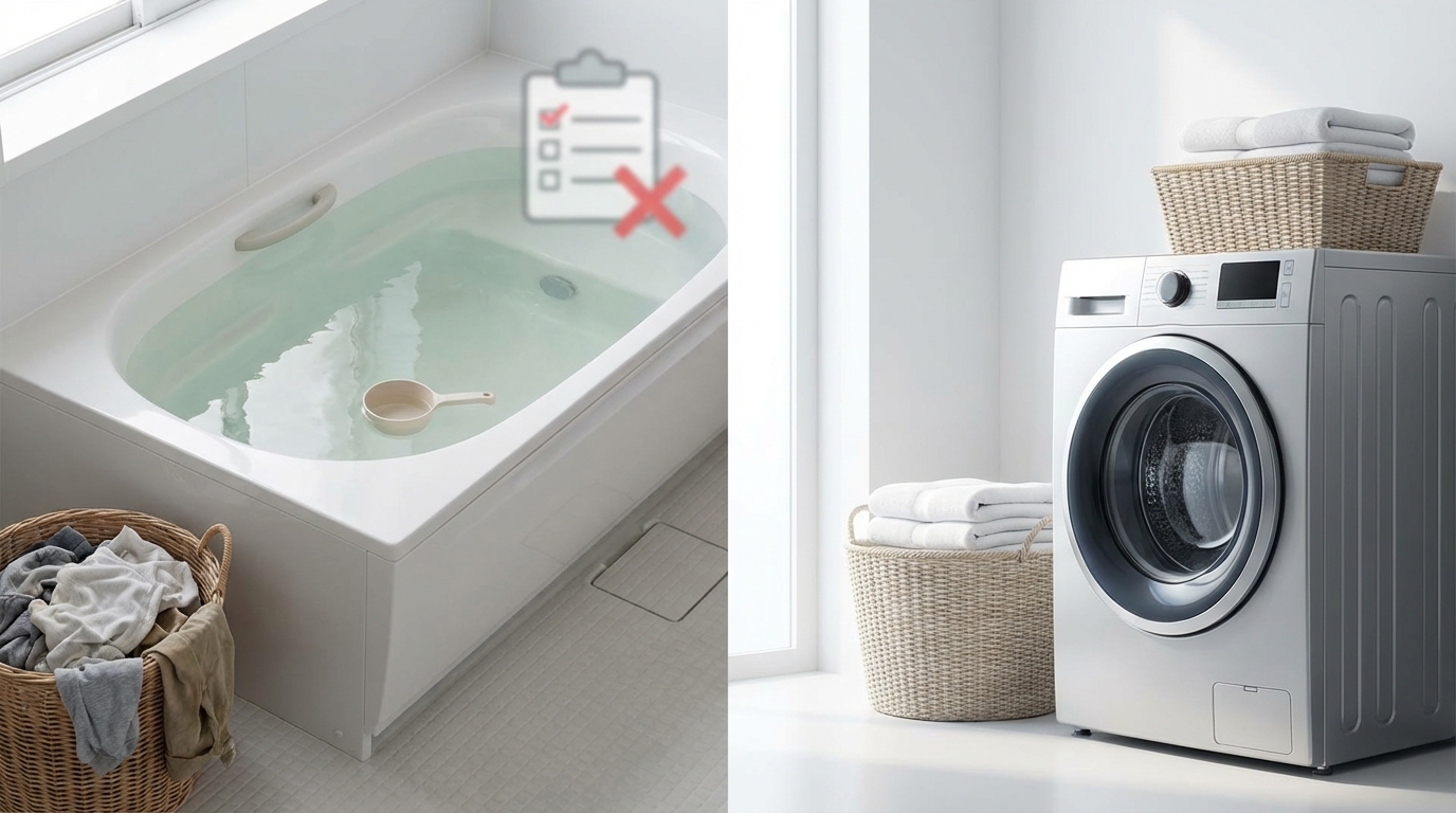 残り湯洗濯をやめた方がいい人チェックリスト【7つの判断基準】