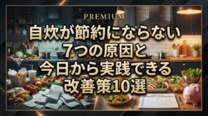 自炊が節約にならない7つの原因と今日から実践できる改善策10選
