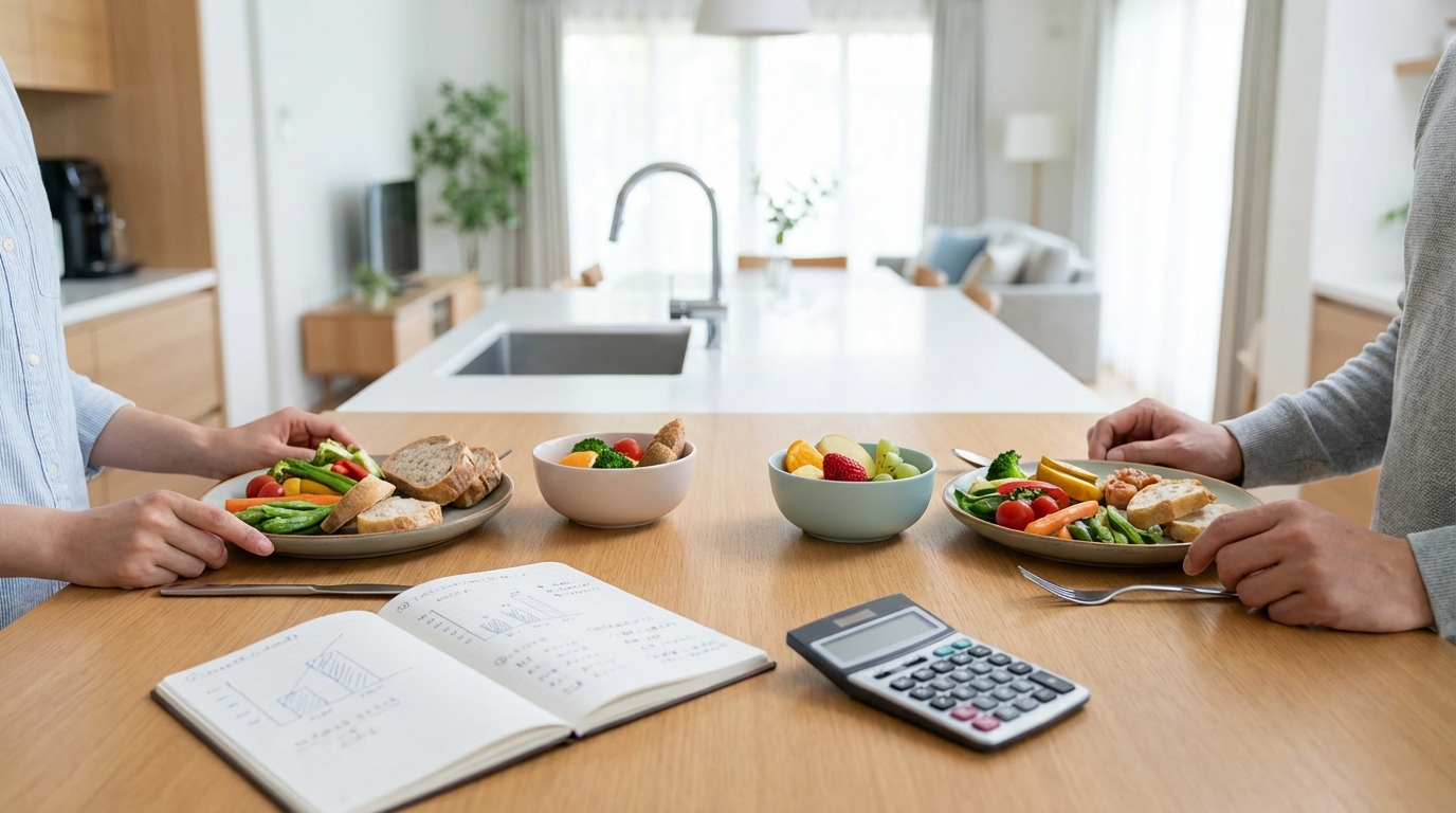 4人家族の食費平均はいくら？節約目標の目安を知ろう