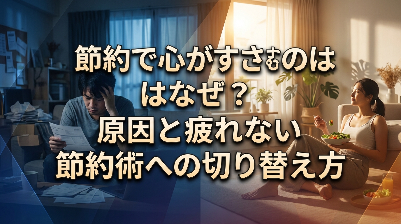 節約で心がすさむのはなぜ？原因と疲れない節約術への切り替え方
