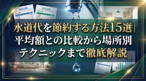 水道代を節約する方法15選｜平均額との比較から場所別テクニックまで徹底解説