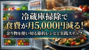 冷蔵庫掃除で食費が月5,000円減る！余り物を使い切る節約レシピと実践ステップ