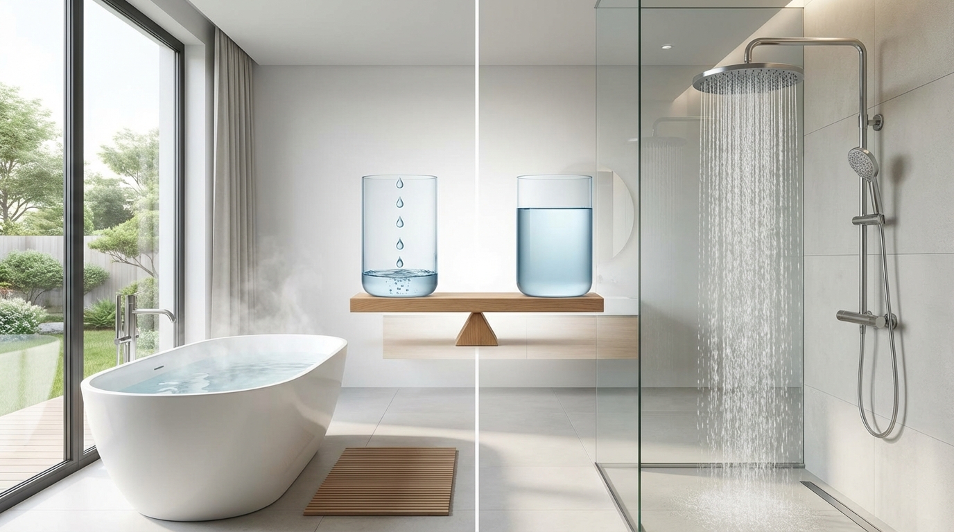 浴槽入浴とシャワーのみはどっちが安い？