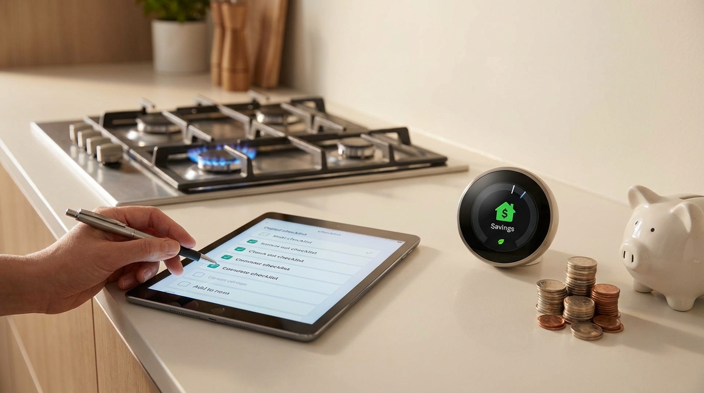 ガス代節約の効果を実感するための行動チェックリスト