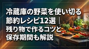 冷蔵庫の野菜を使い切る節約レシピ12選｜残り物で作るコツと保存期間も解説