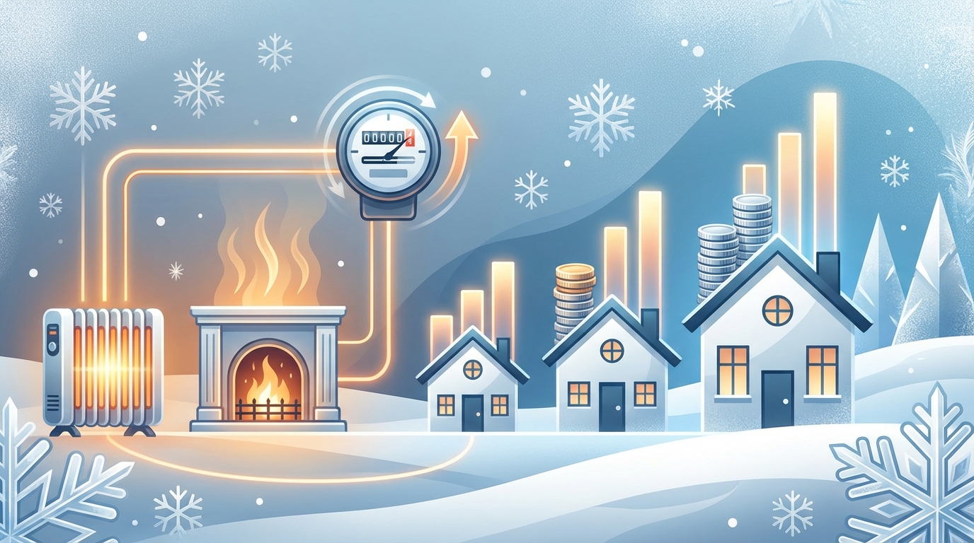 冬の電気代が高くなる理由と世帯別の平均金額