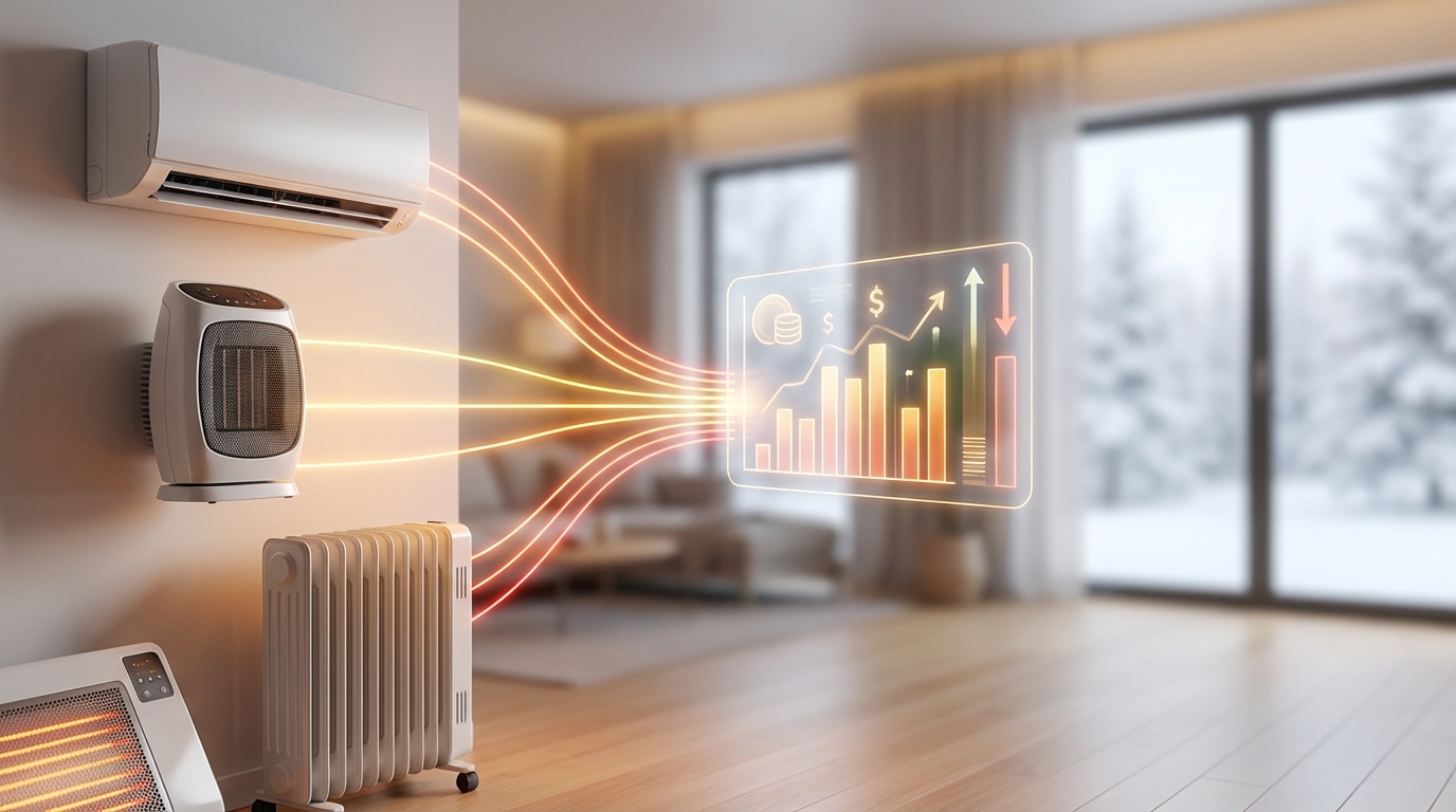 暖房器具別の電気代を比較【一覧表でチェック】