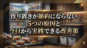 作り置きが節約にならない5つの原因と今日から実践できる改善策