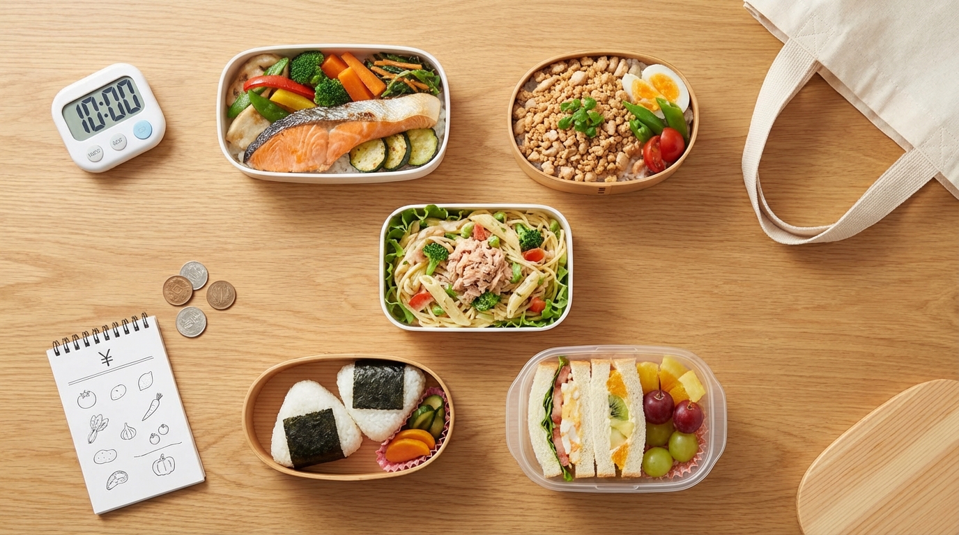 10分で完成する簡単節約弁当アイデア5選