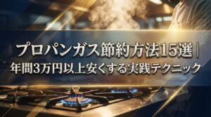プロパンガス節約方法15選｜年間3万円以上安くする実践テクニック