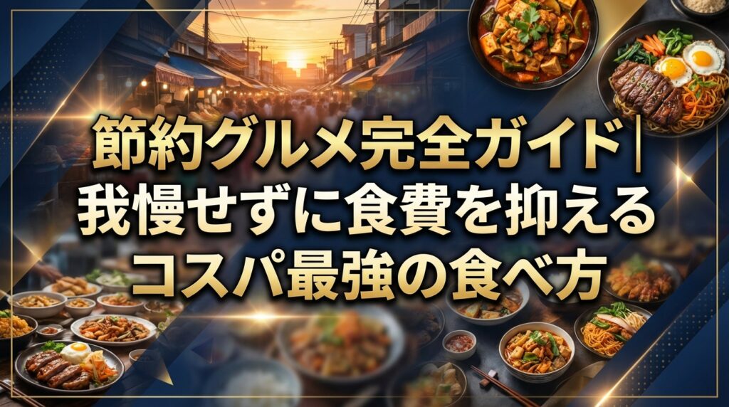 節約グルメ完全ガイド｜我慢せずに食費を抑えるコスパ最強の食べ方
