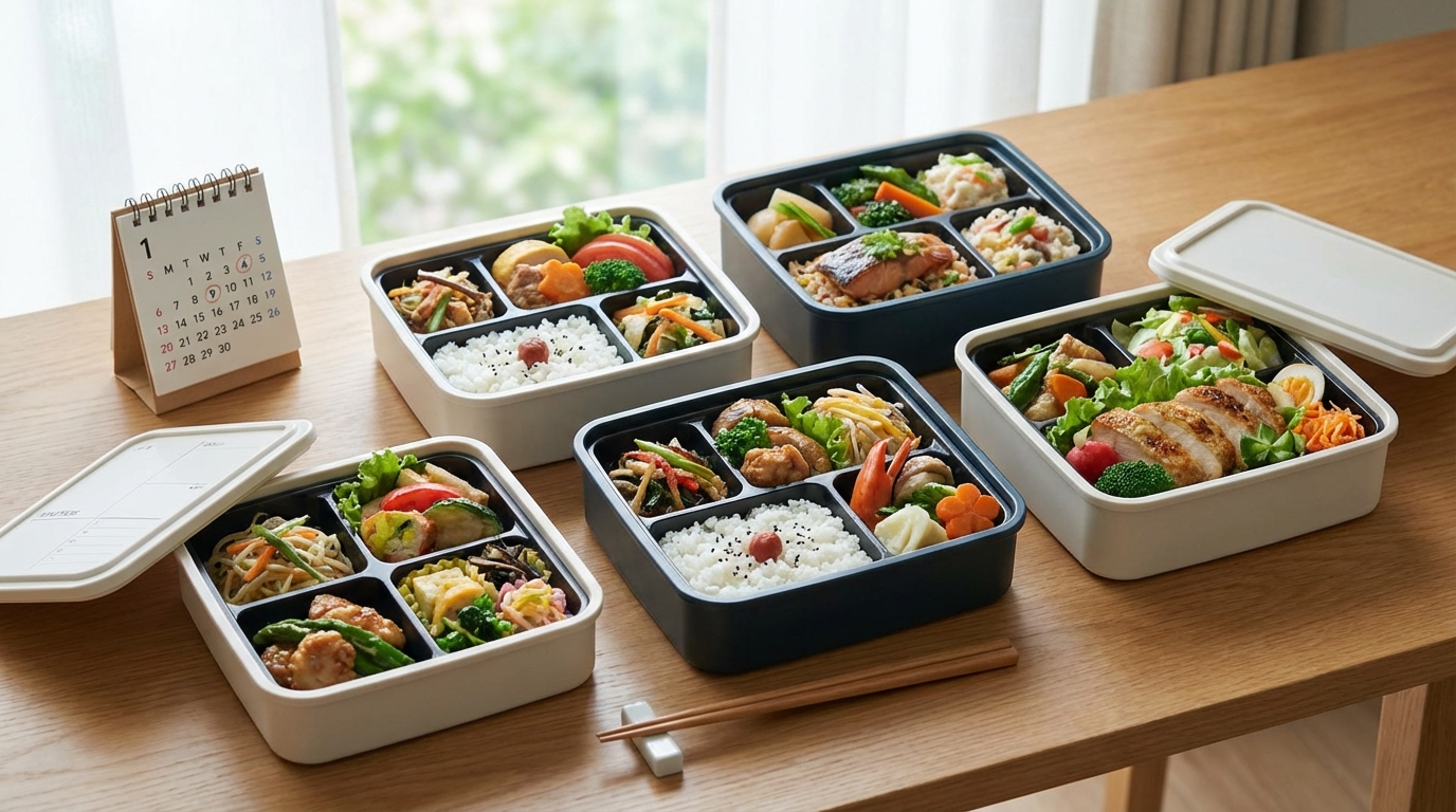 月曜〜金曜の節約弁当献立モデルと詰め方