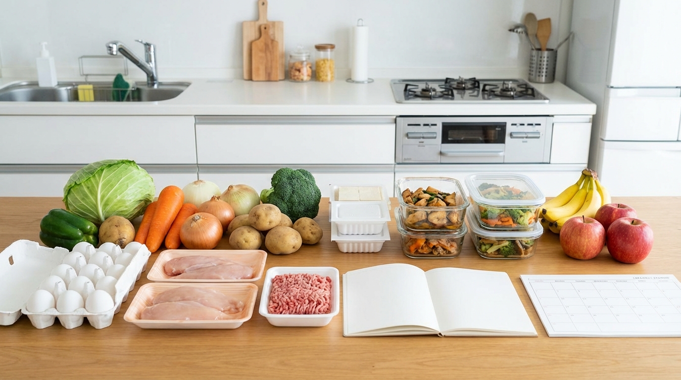 【食費3,500円】一週間分の買い物リスト・献立カレンダーを公開