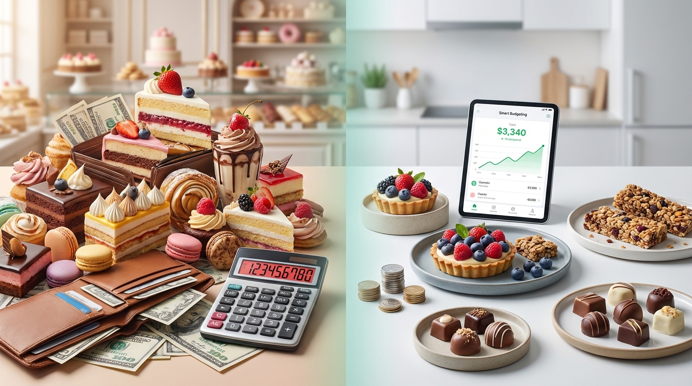 月間スイーツ代Before/Afterシミュレーション