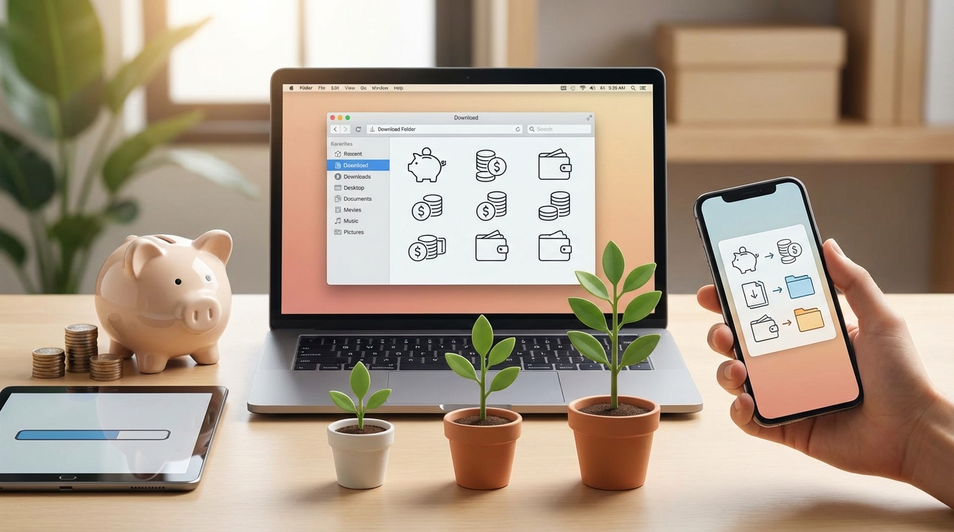 節約アイコンのダウンロード方法と使い方【3ステップ】