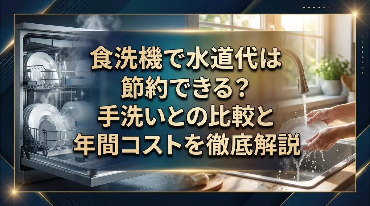 食洗機で水道代は節約できる？手洗いとの比較と年間コストを徹底解説