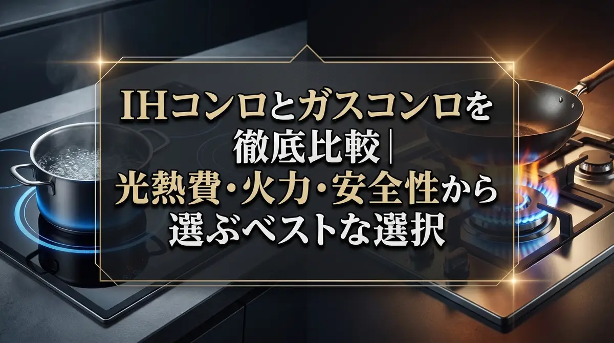 IHコンロとガスコンロを徹底比較|光熱費・火力・安全性から選ぶベストな選択