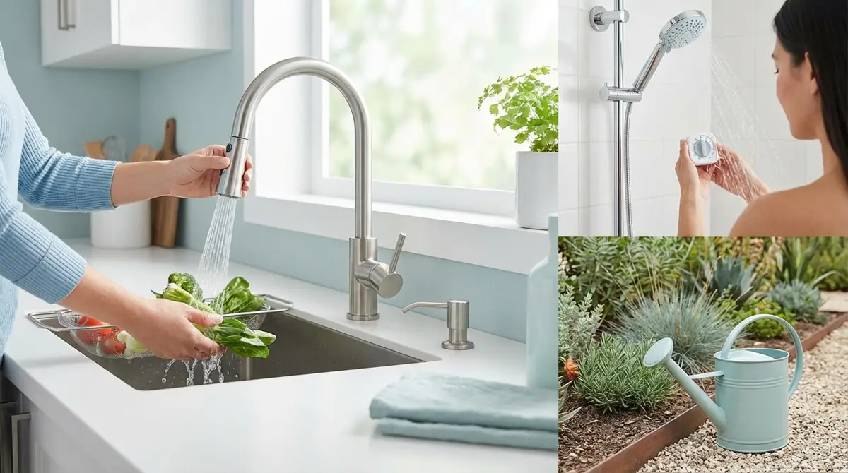 トイレ以外の水道代節約と組み合わせて効果倍増