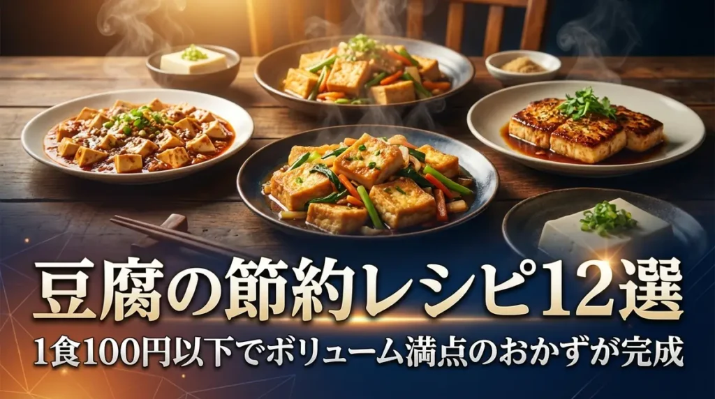 豆腐の節約レシピ12選｜1食100円以下でボリューム満点のおかずが完成