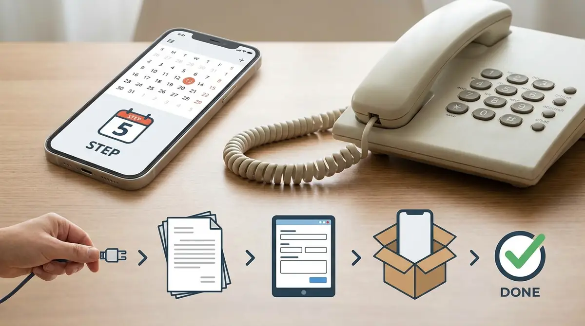 固定電話の解約手続き5ステップ【完全ガイド】