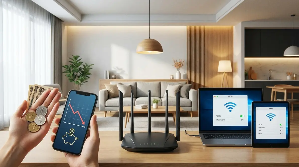 今日からできるWi-Fi料金の節約術5選【効果・難易度付き】