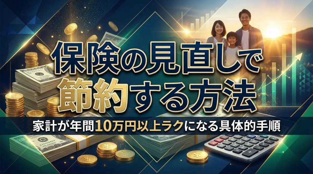 保険の見直しで節約する方法｜家計が年間10万円以上ラクになる具体的手順