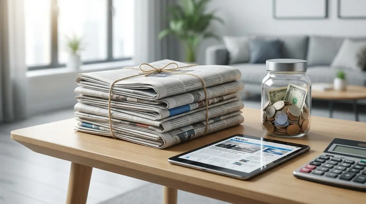 新聞をやめて節約できる金額は？主要紙6社の料金一覧