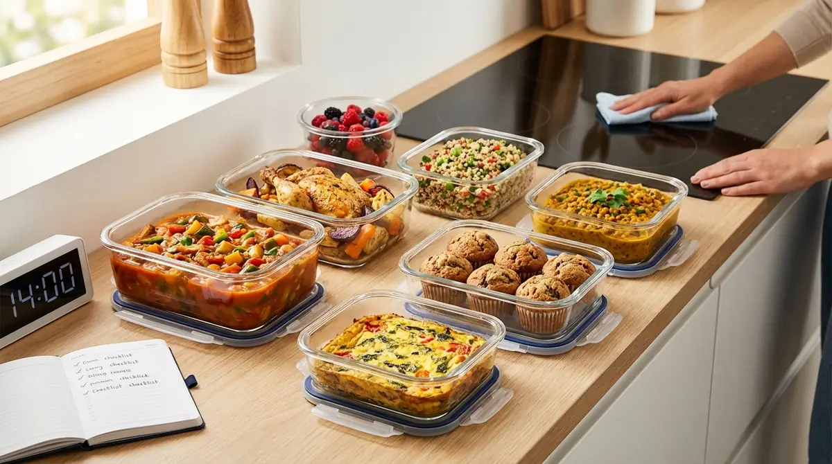 日曜2時間で8品完成！節約作り置きの調理スケジュール