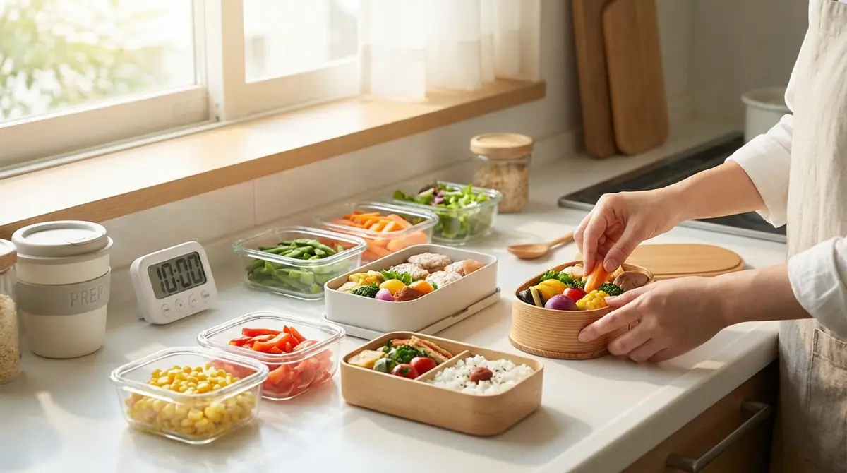 朝10分で詰めるだけ！節約弁当の時短テクニック