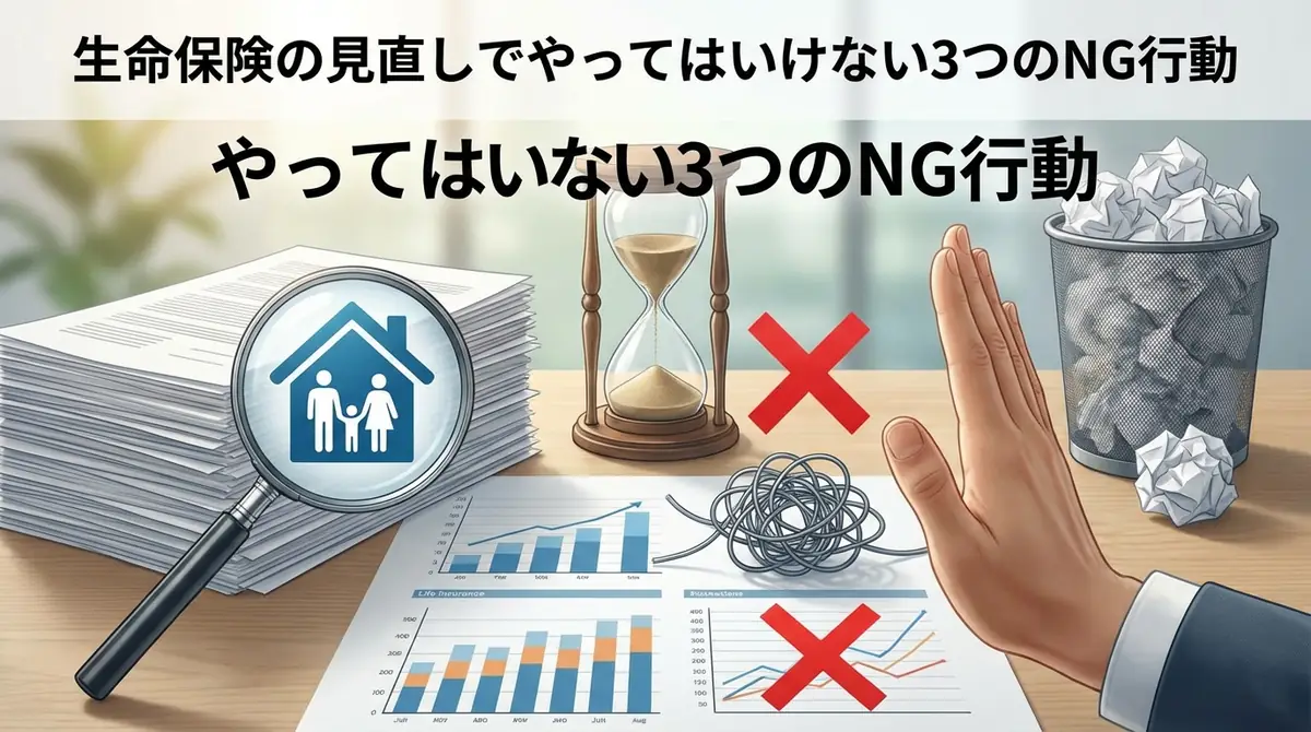 生命保険の見直しでやってはいけない3つのNG行動