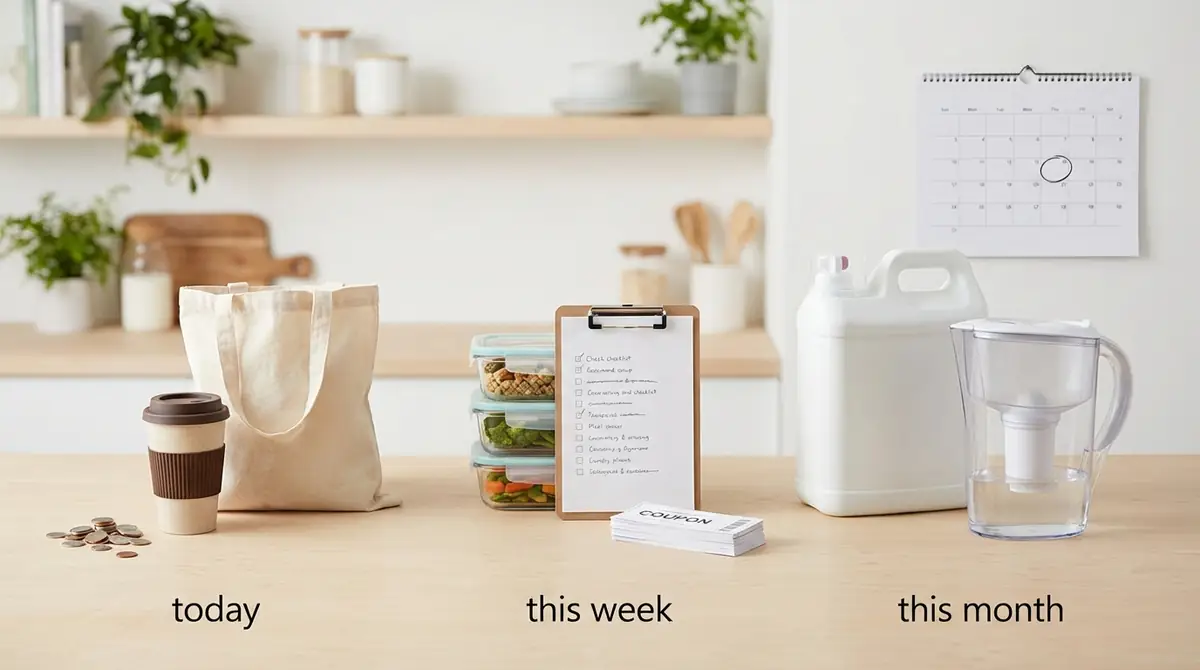 まとめ|今日・今週・今月でやる日用品節約アクションリスト