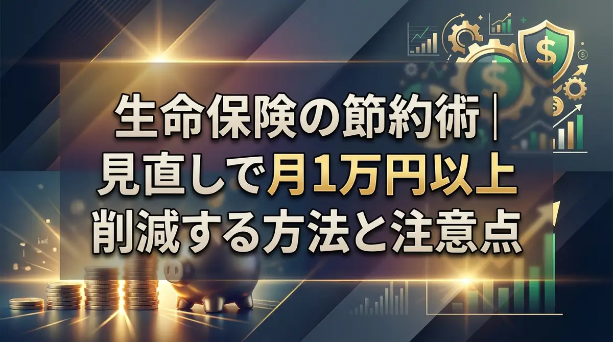 生命保険の節約術｜見直しで月1万円以上削減する方法と注意点
