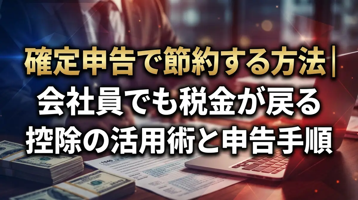 確定申告で節約する方法|会社員でも税金が戻る控除の活用術と申告手順