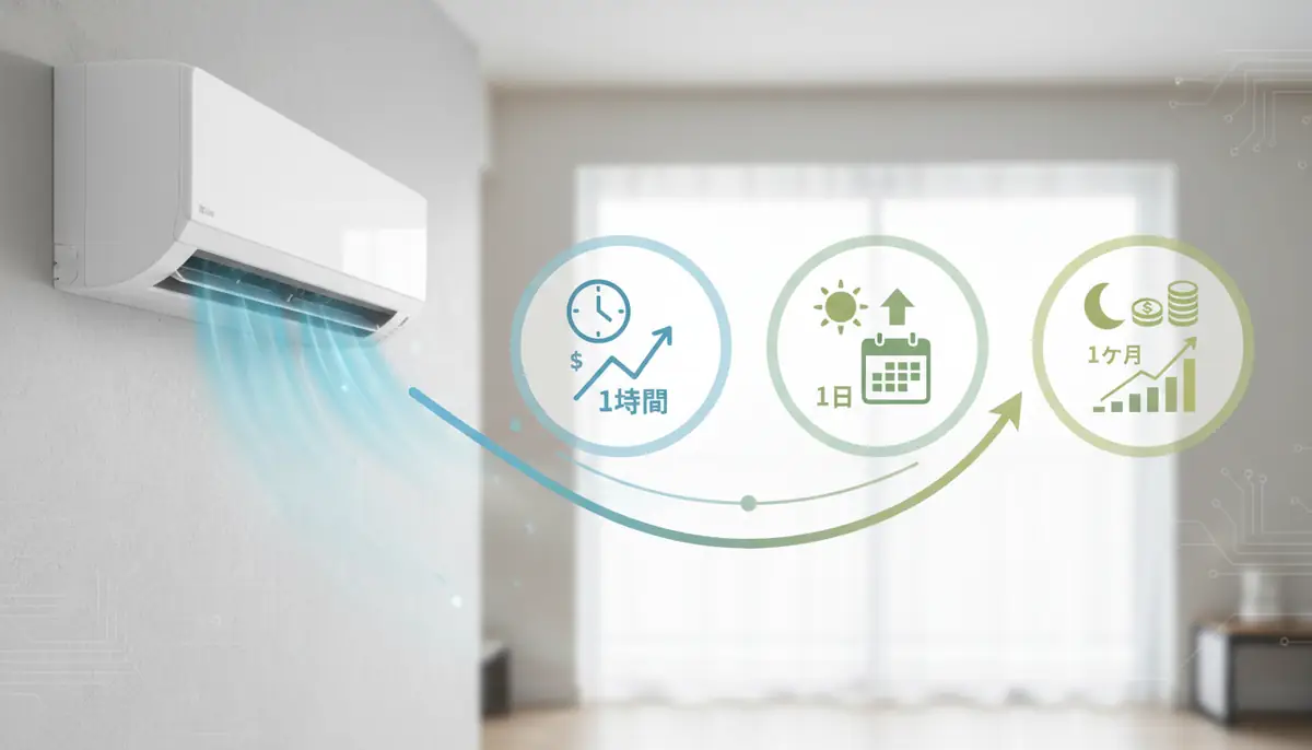 エアコンの電気代はいくら?1時間・1日・1ヶ月の目安